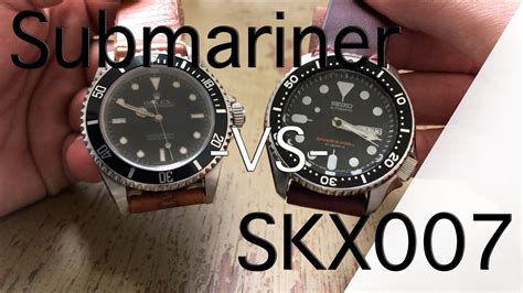 seiko skx007 vs rolex submariner site www.rolexforums.com|rolex vs skx007 review.